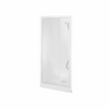 Sapphire Alcove Shower 1000 x 1000mm White Frame with Flat Wall