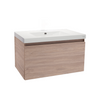 Valencia Single Drawer Wall-hung Vanity 750mm - Salty Elm