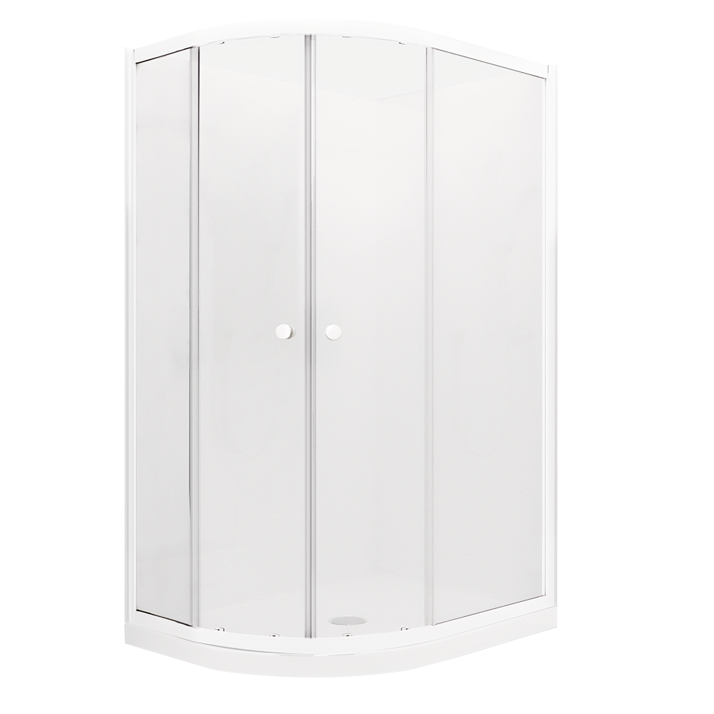 Sapphire Round Sliding Shower 1200x900