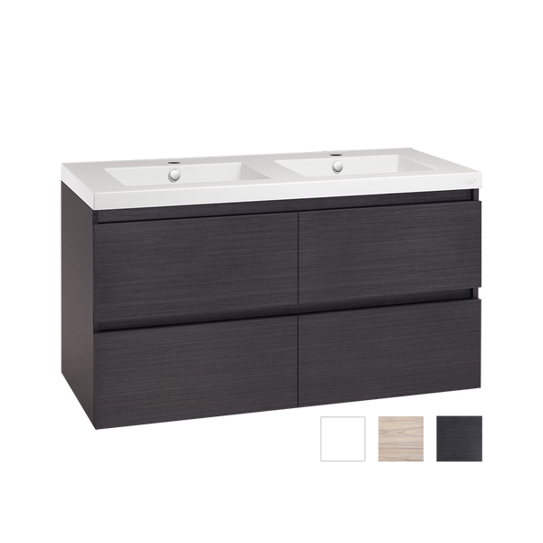 Valencia Wall-hung Vanity 1200mm Double Bowl