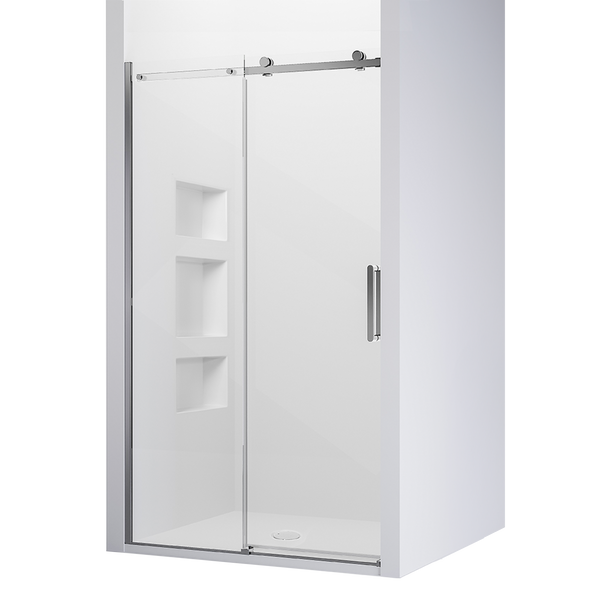 Evora Frameless Alcove Sliding Shower 1200 x 1000mm