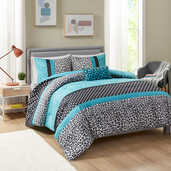 Mi Zone Chloe Teal Comforter Set