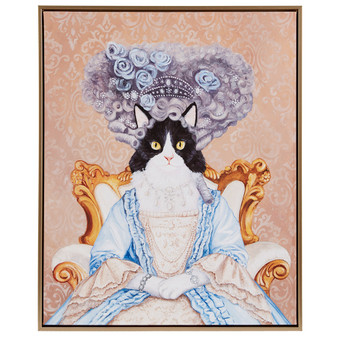 Madison Park Pet Portrait Queen Bridger Bridger Kitty Framed Canvas Wall Art