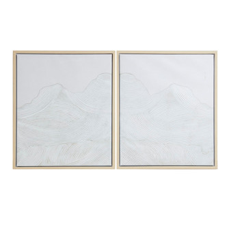 INK+IVY Desert Serenity Ivory Hand Embellished Abstract 2-piece Framed Canvas Wall Art Set