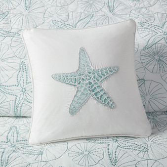 Harbor House Maya Bay White Square Pillow