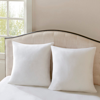 Madison Park Signature Cotton Sateen White Euro Pillow