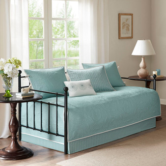 Madison Park Peyton Blue 6 Piece Reversible Daybed Cover Set
