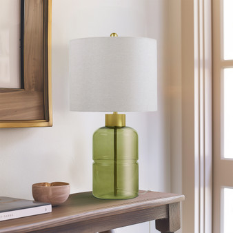 510 Design Lysandria Green Glass Table Lamp