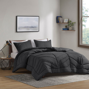 Intelligent Design Remy Quilted Chevron Comforter Set