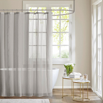 Madison Park Anna 72x72" Sheer Shower Curtain