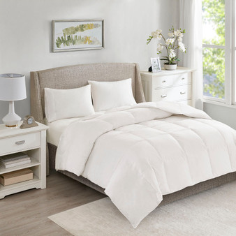 True North by Sleep Philosophy All Season Warmth White Oversized 100% Cotton Down Comforter
