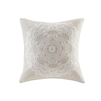 Harbor House Suzanna Taupe Square Pillow