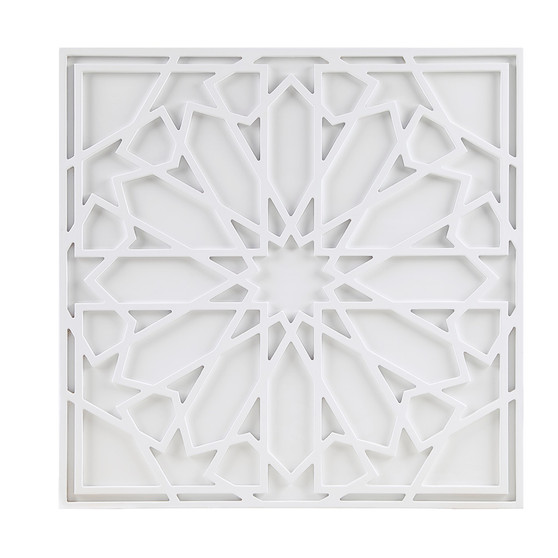 Madison Park Boho Notion White White Medallion Wood Wall Decor