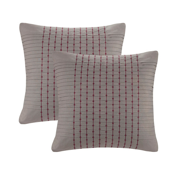 N Natori Cherry Blossom Grey Euro Sham