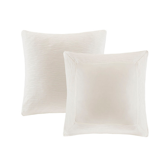 N Natori Hanae Cotton Blend Yarn Dyed Euro Sham