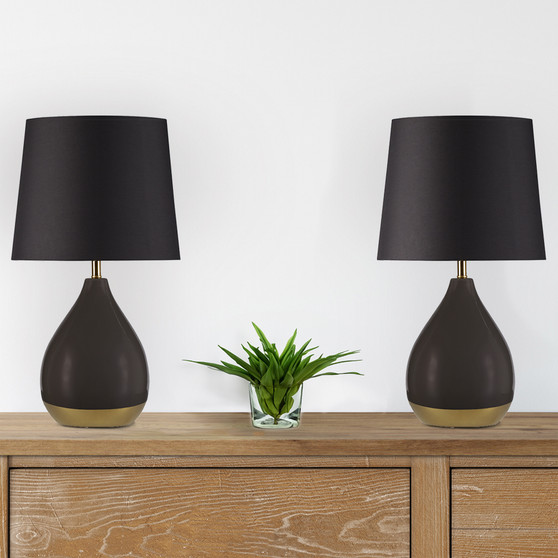 510 Design Liora 2-Tone Ceramic Table Lamp Set of 2
