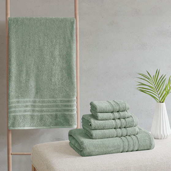 Clean Spaces Nurture Sustainable Antimicrobial Bath Towel 6 Piece Set