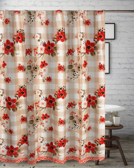 Wheatly Truffle Bath Shower Curtain