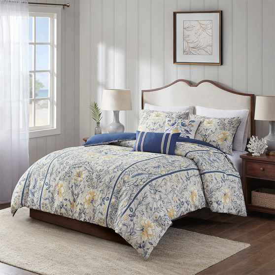 Harbor House Livia Multi 5 Piece Cotton Duvet Cover Set