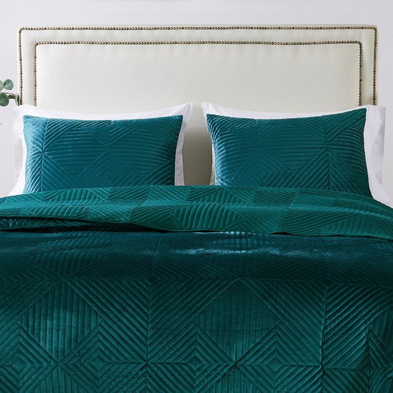 Riviera Velvet Teal Sham