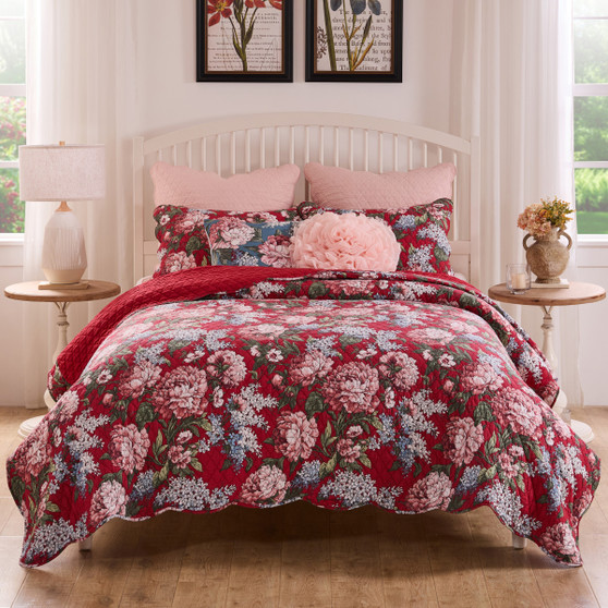 Millie Garnet Quilt Set