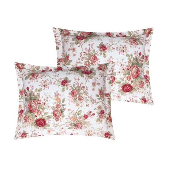 Antique Rose Ivory Duvet Sham