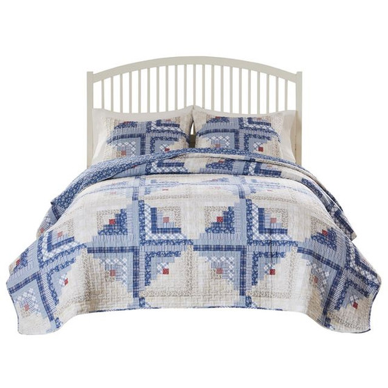 Cottage Cabin Calico Quilt Set
