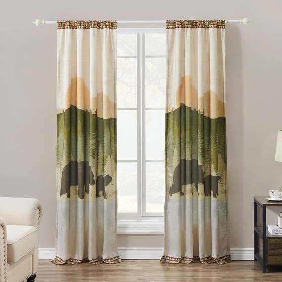 By the Lake Natural Window Curtain