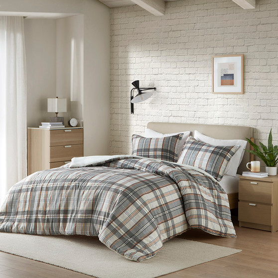 Intelligent Design Blake Plaid Duvet Cover Set