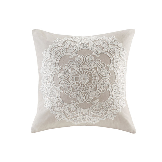 Harbor House Suzanna Taupe Square Pillow