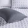 Madison Park Harlow Grey 3 pcs Reversible Matelasse Coverlet Set