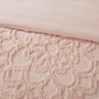 Madison Park Laetitia Blush 3-pcs Tufted Cotton Chenille Medallion Duvet Cover Set