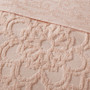 Madison Park Laetitia Blush Tufted Cotton Chenille Medallion Fringe Coverlet Mini Set