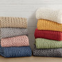 Madison Park Chunky Double Knit Blush Hand Made Throw Blanket