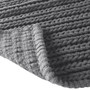 Madison Park Lasso Charcoal 100% Cotton Chenille Chain Stitch Rug