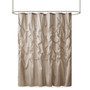 Madison Park Laurel Black Tufted Semi-Sheer Shower Curtain