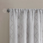 Madison Park Irina Grey Diamond Sheer Window Curtain Panel