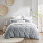 Croscill Casual Gema Gray 3 pcs Grey Coverlet Set