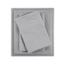 Madison Park Linen Blend Gray 4PC Sheet Set