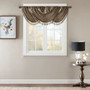 Madison Park Elena Bronze Faux Silk Waterfall Embellished Valance