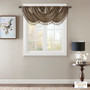 Madison Park Elena Bronze Faux Silk Waterfall Embellished Valance
