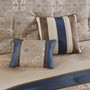 Madison Park Essentials Delaney Navy 24 pcs Room In a Bag