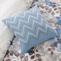 Madison Park Luna Blue 6 pcs Printed Quilt Set with Throw Pillows