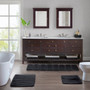 Madison Park Tufted Pearl Channel Black Rug