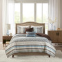 Madison Park Princeton Blue 5 pcs Jacquard Quilt Set with Throw Pillows