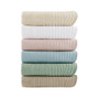 Madison Park Tuscany Blue Oversized Quilted Throw with Scalloped Edges