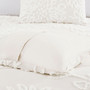 Madison Park Veronica Off-White 3 pcs Tufted Cotton Chenille Floral Comforter Set