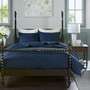 Madison Park Signature Serene Blue 3 pcs Hand Quilted Cotton Quilt Set