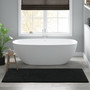 Madison Park Signature Splendor Black 100% Cotton Tufted 3000 GSM Reversible Bath Rug