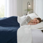 Serta Fleece to Sherpa Blue Heated Blanket